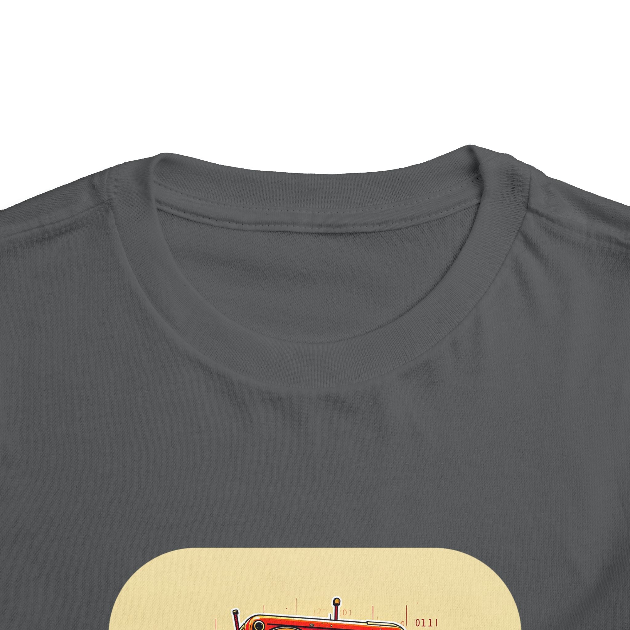 Retro Red Robot Toddler Tee — Cute Vintage Robot Graphic Shirt
