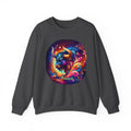 Taurus Zodiac Crewneck Sweatshirt — Vibrant Neon Bull Astrology Sweatshirt