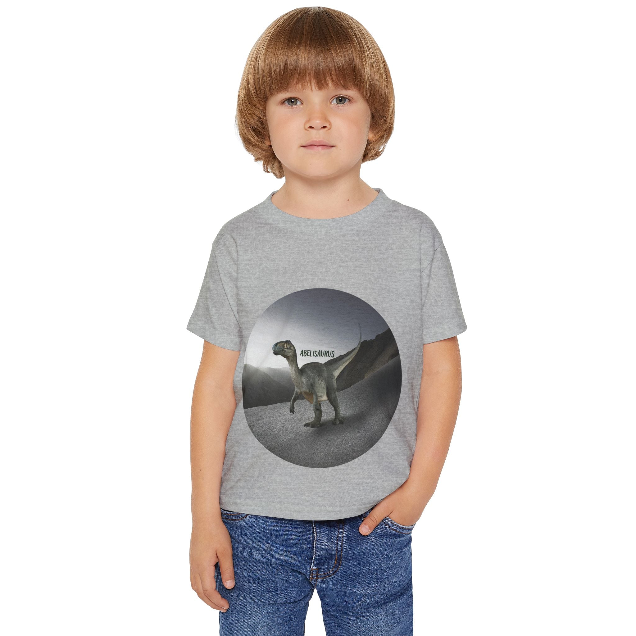 Toddler Dinosaur T‑Shirt — 'Helsaurus' Graphic Dino Tee