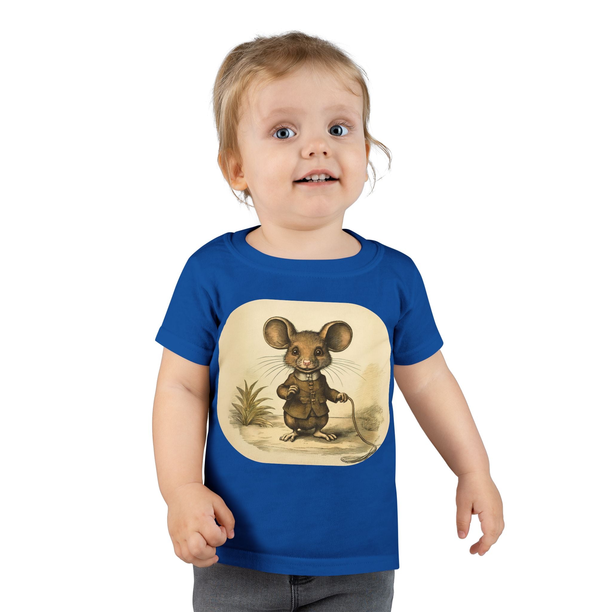 Vintage Mouse Toddler T-Shirt — Cute Retro Nursery Animal Tee