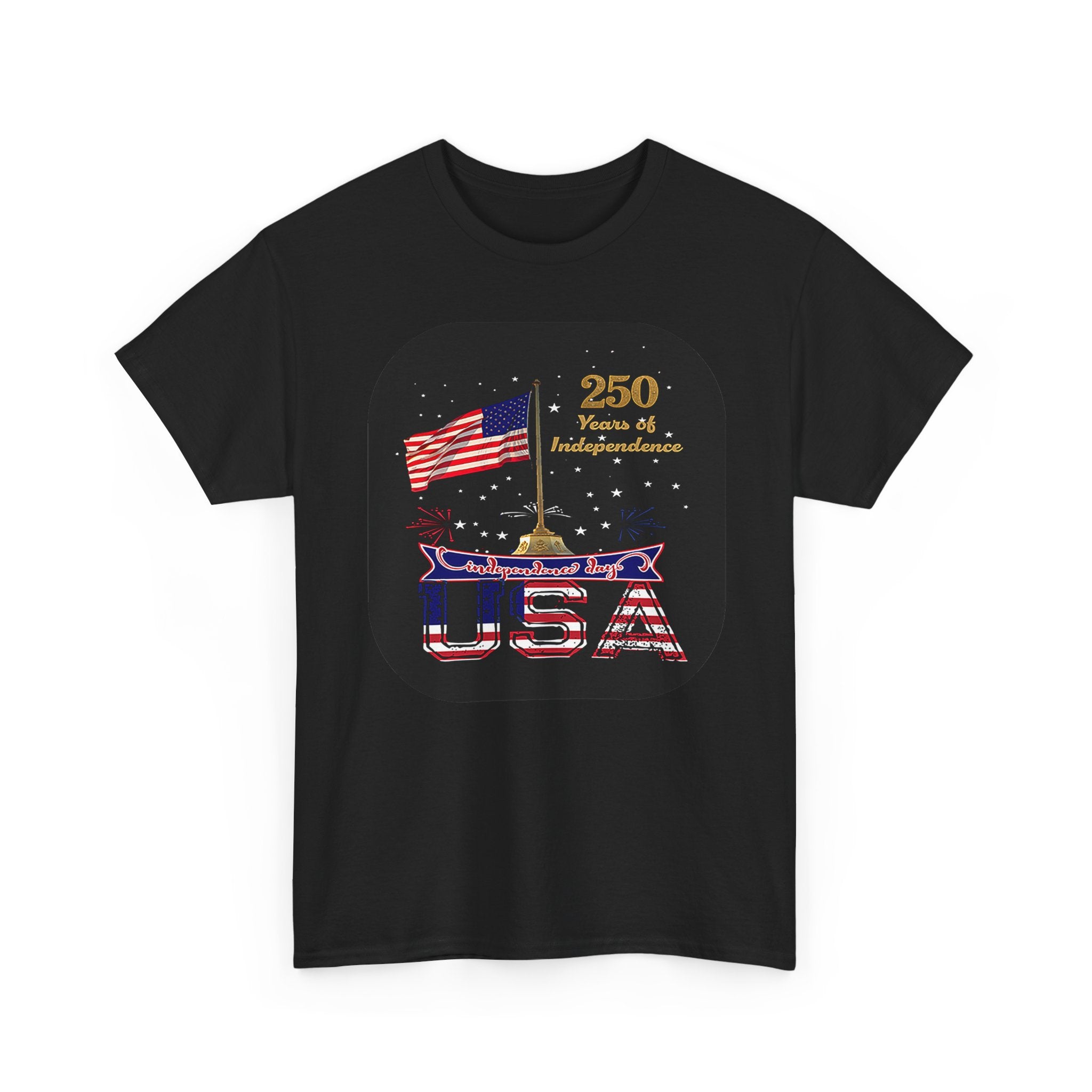 USA 250th Independence Graphic Tee — American Flag Bicentennial Celebration T-Shirt