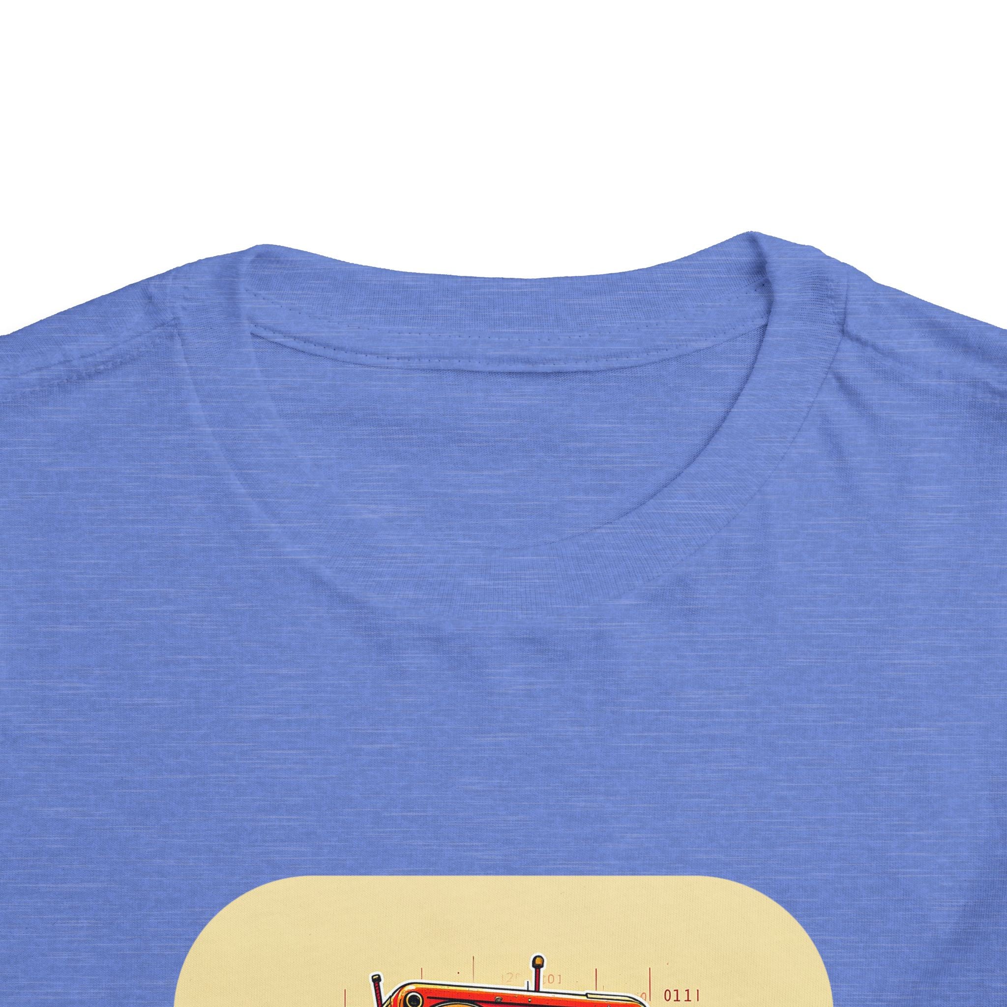 Retro Red Robot Toddler Tee — Cute Vintage Robot Graphic Shirt