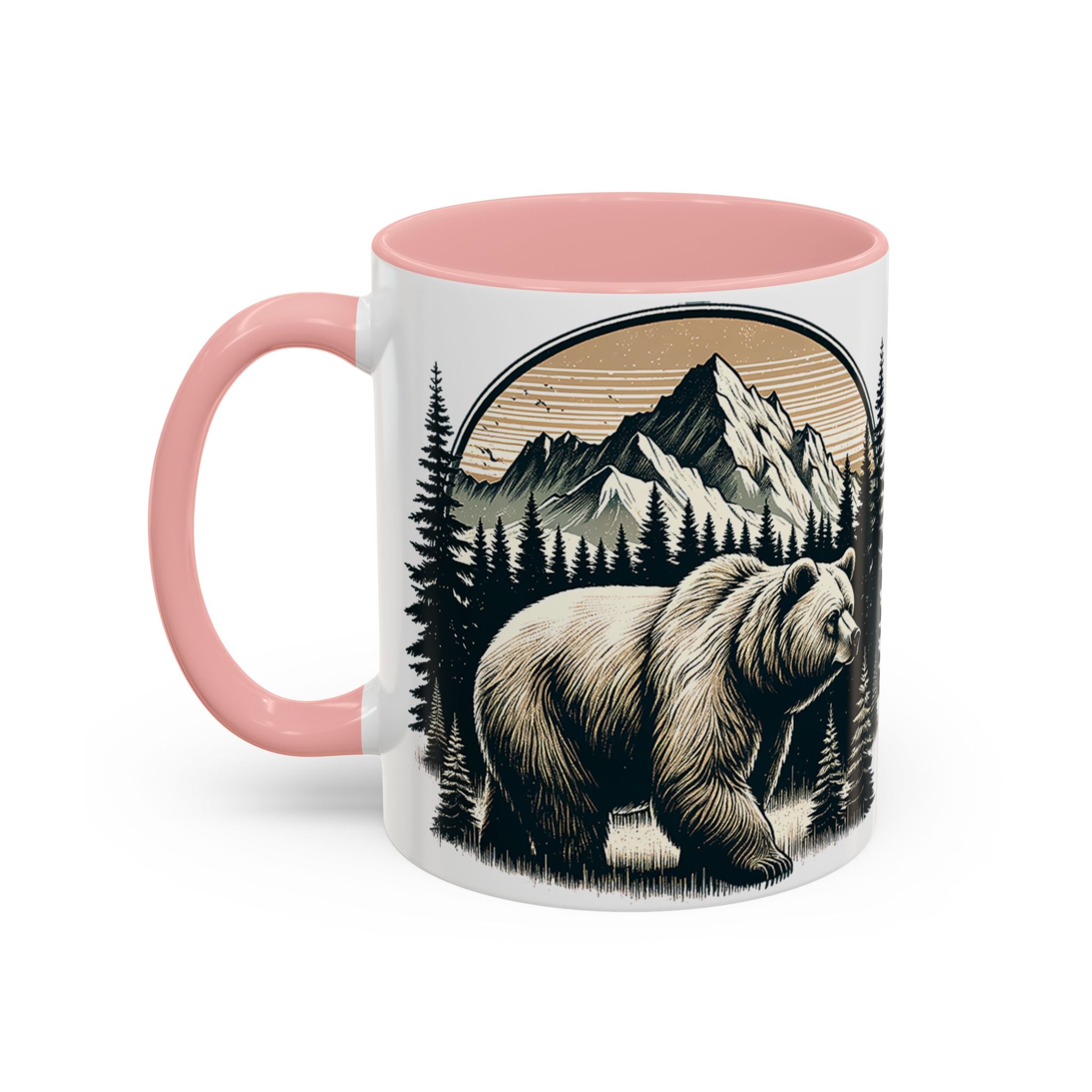 Bear Forest Coffee Mug — Mountain Wildlife Accent Mug (11/15oz)