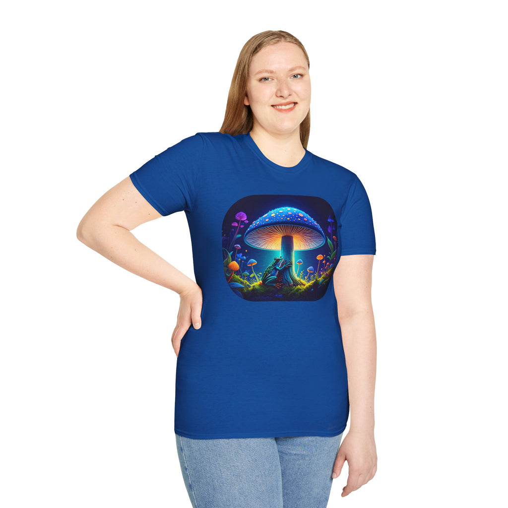 Psychedelic Mushroom Nightscape T-Shirt