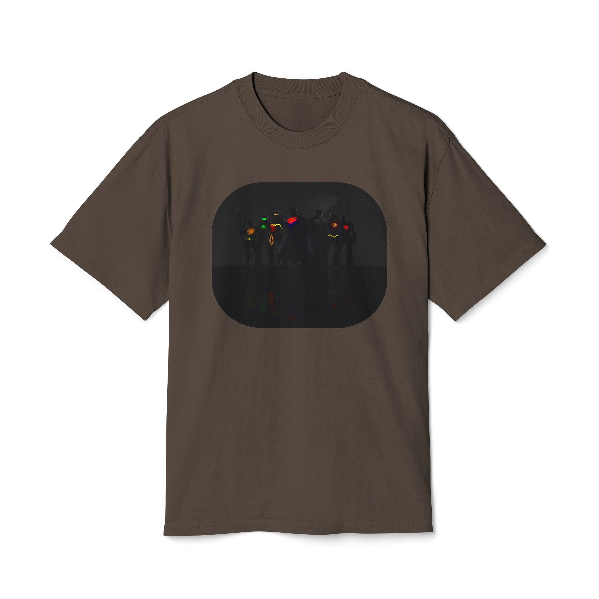 Retro Night Lights Tee — Neon Silhouette Graphic Shirt