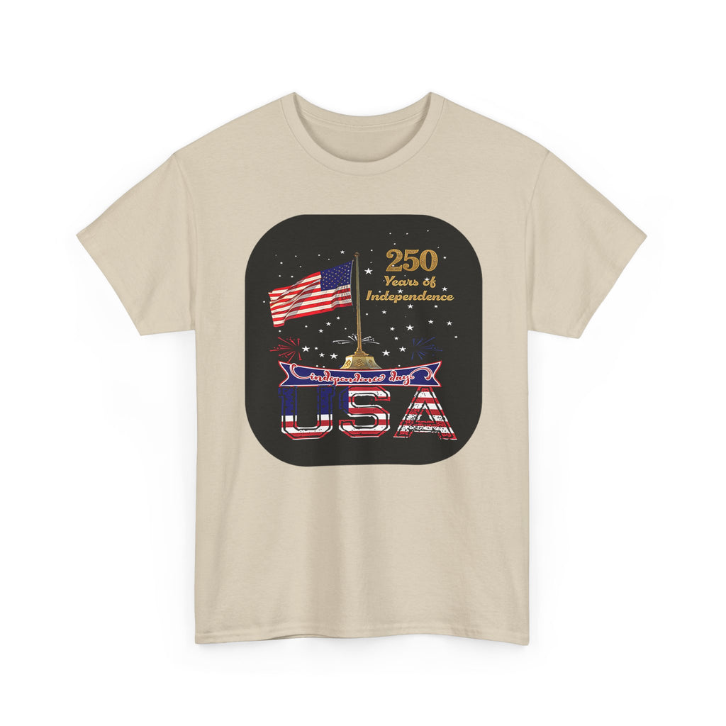 USA 250th Independence Graphic Tee — American Flag Bicentennial Celebration T-Shirt