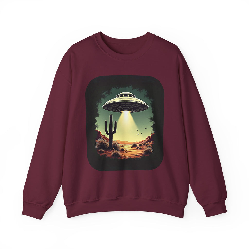 UFO Desert Abduction Crewneck Sweatshirt