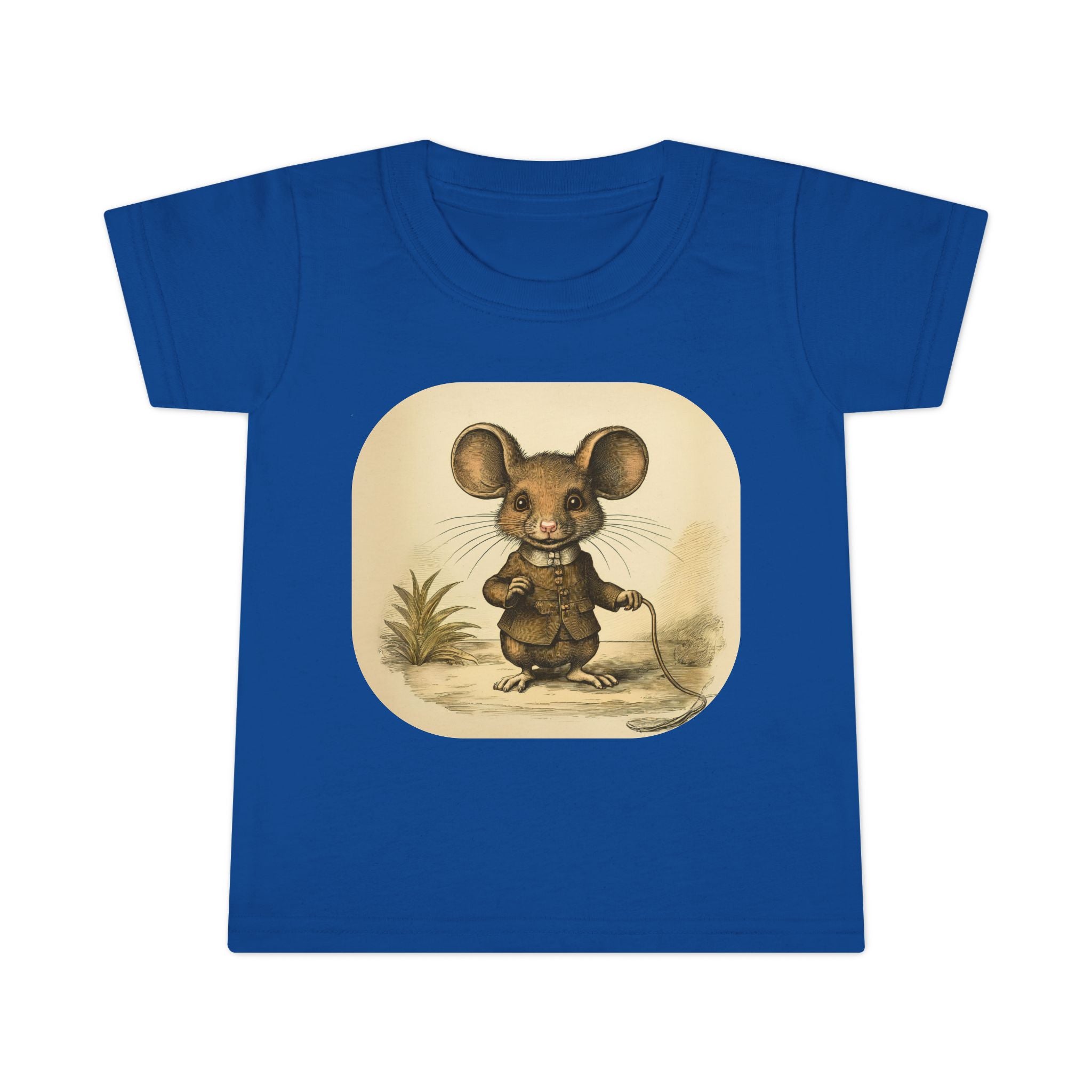 Vintage Mouse Toddler T-Shirt — Cute Retro Nursery Animal Tee