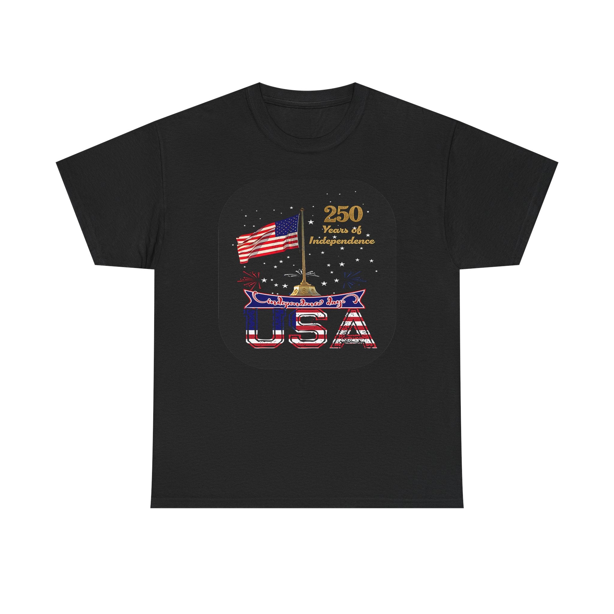 USA 250th Independence Graphic Tee — American Flag Bicentennial Celebration T-Shirt
