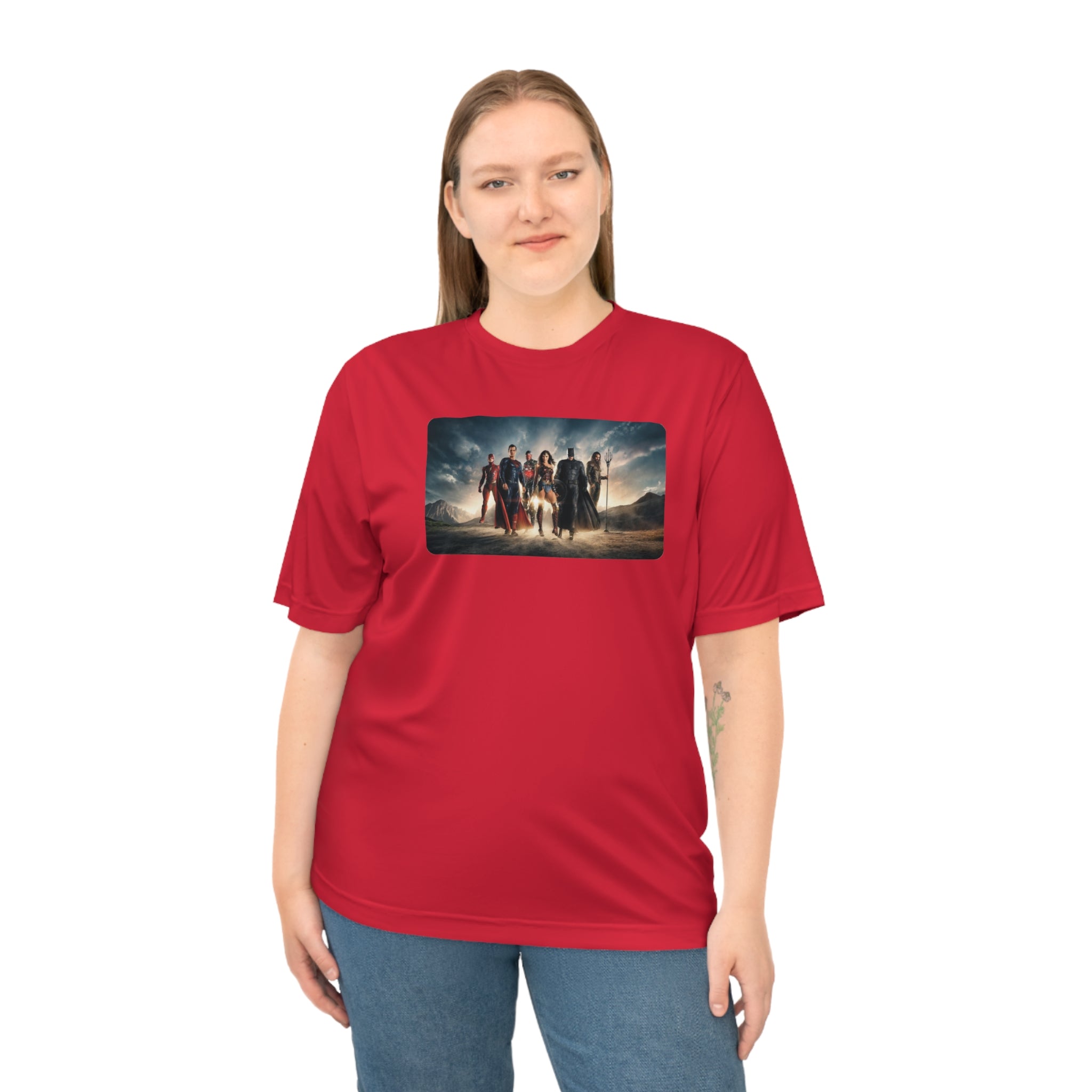 Justice League Graphic T-Shirt — Hero Team Movie Poster Design