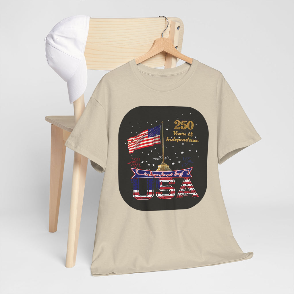 USA 250th Independence Graphic Tee — American Flag Bicentennial Celebration T-Shirt