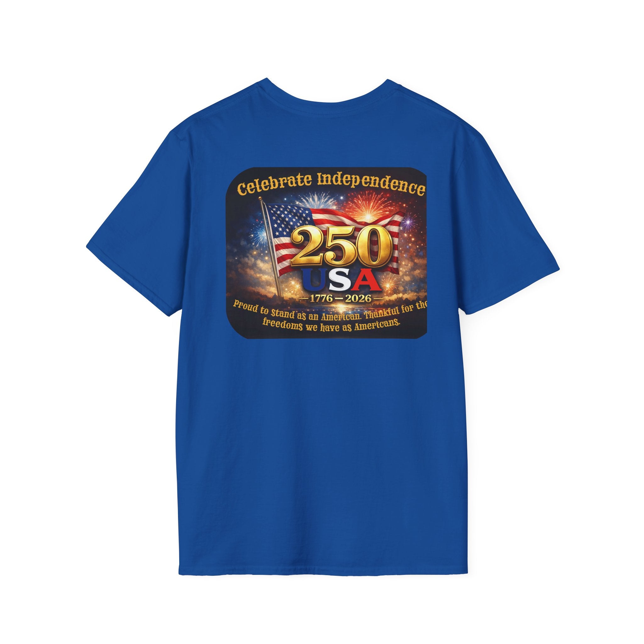 Independence 250 USA T-Shirt — Celebrate 1776–2026 Patriotic Fireworks Tee