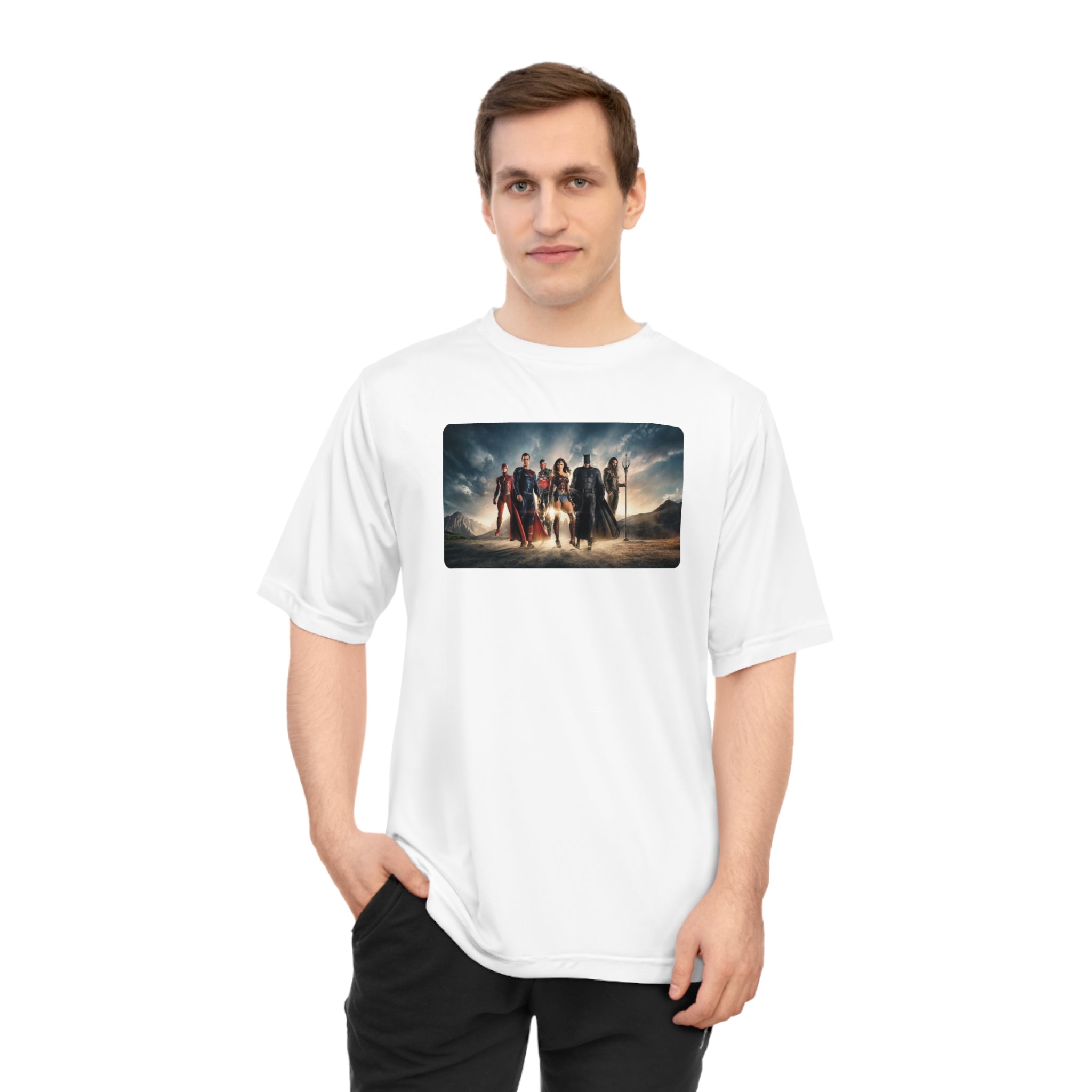 Justice League Graphic T-Shirt — Hero Team Movie Poster Design