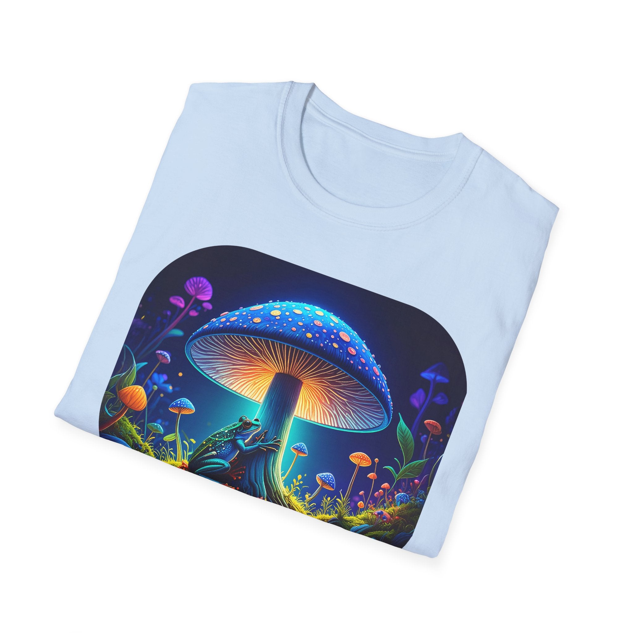 Psychedelic Mushroom Nightscape T-Shirt