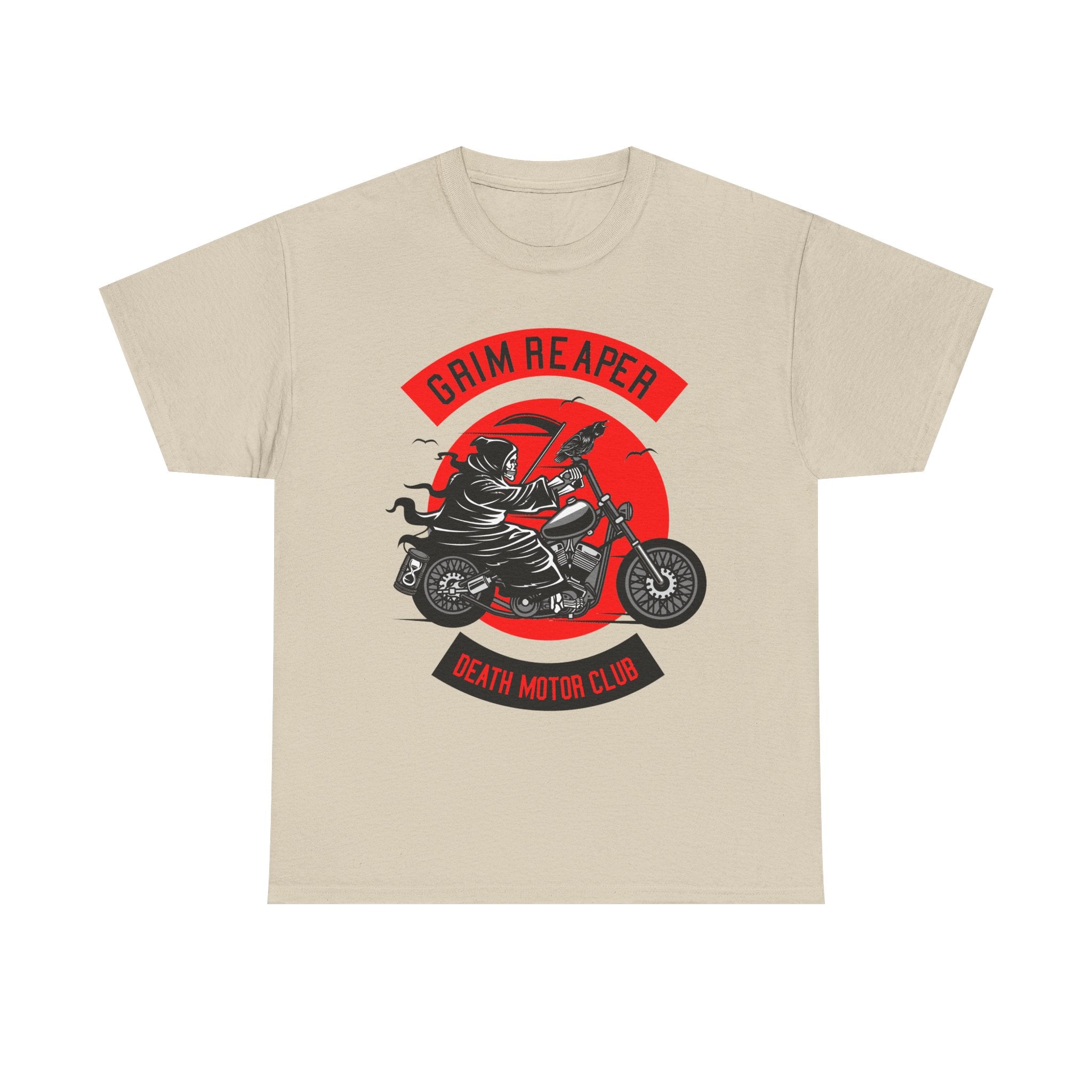 Grim Reaper Motor Club Tee — Biker Skull Motorcycle T‑Shirt