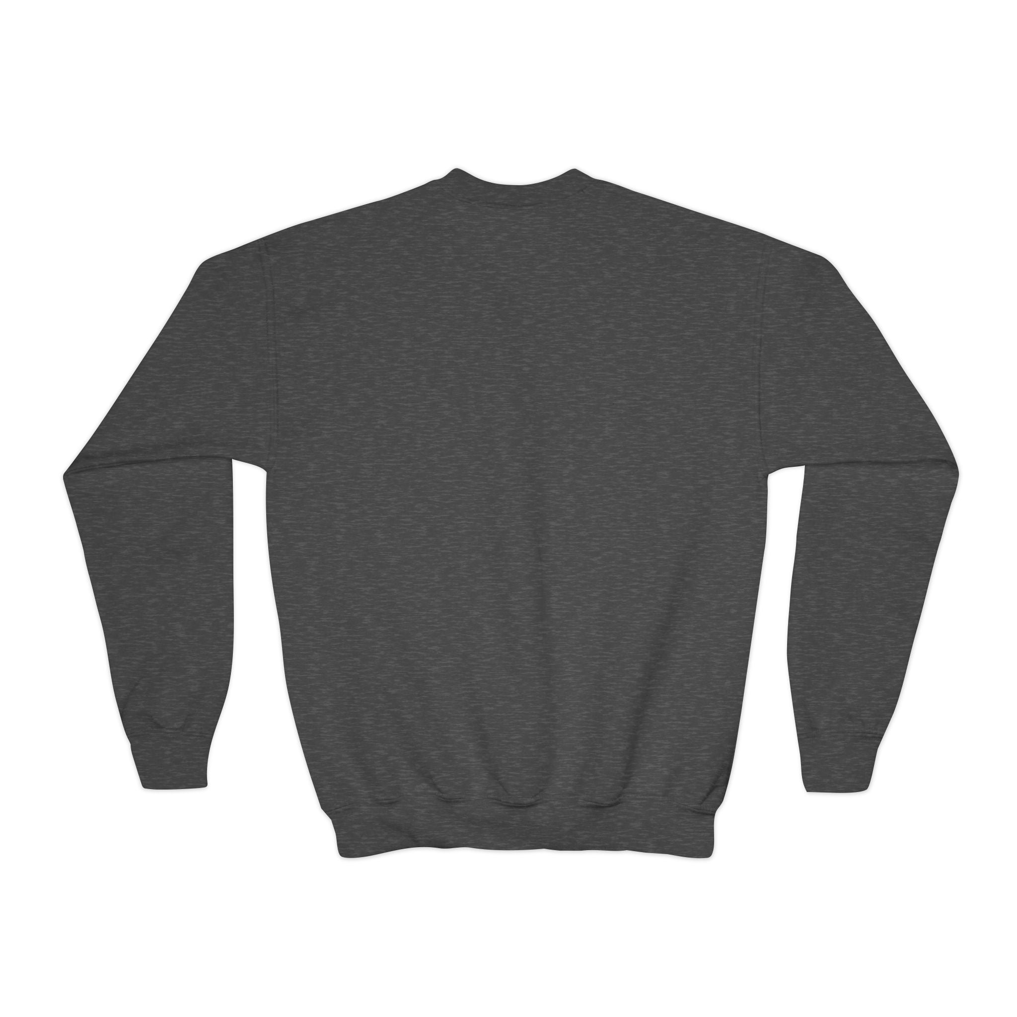 Youth Crewneck Sweatshirt — Neon Mushroom Fantasy Graphic