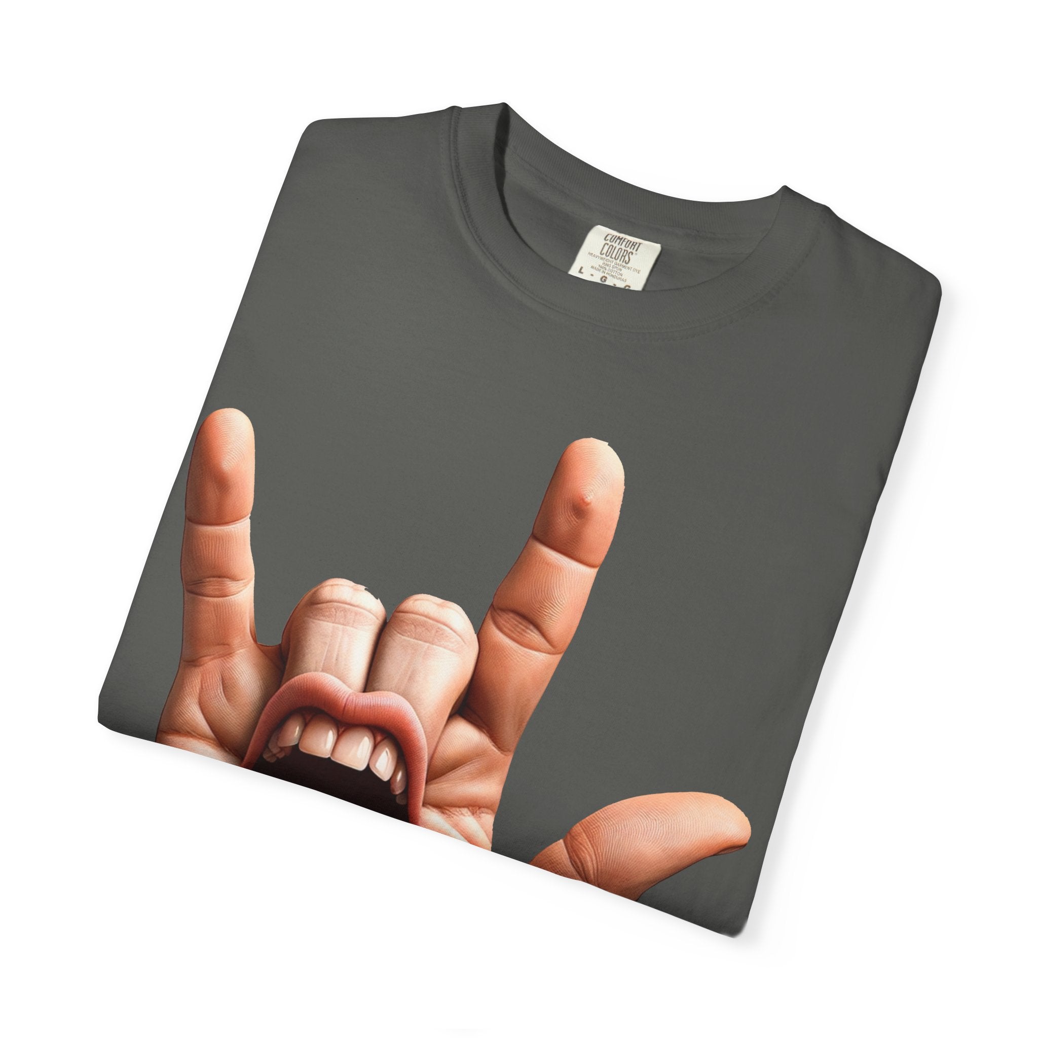 Graphic T-Shirt — Rock Hand Tongue Design