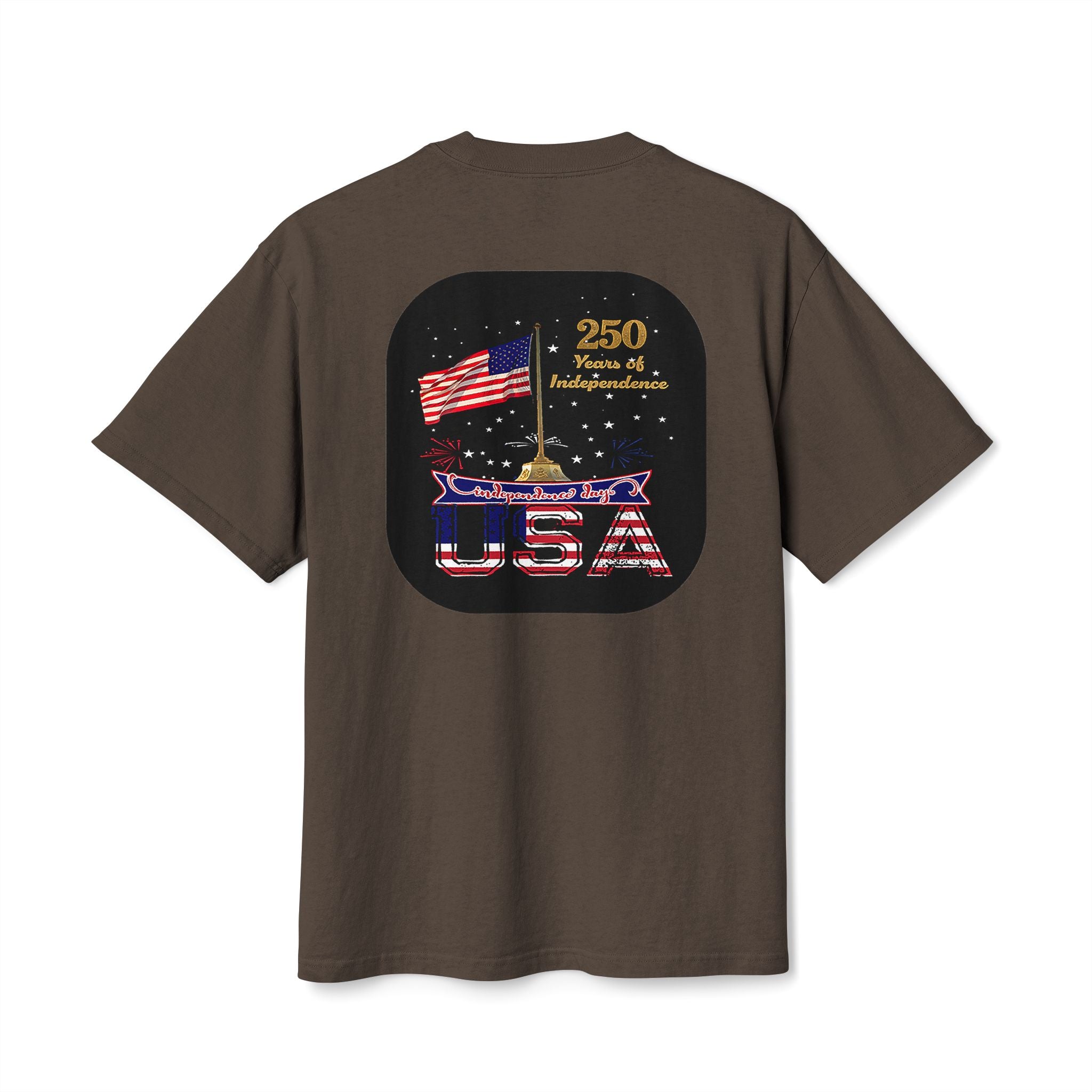 USA 250th Anniversary T-Shirt — Patriotic Flag Fourth of July Tee