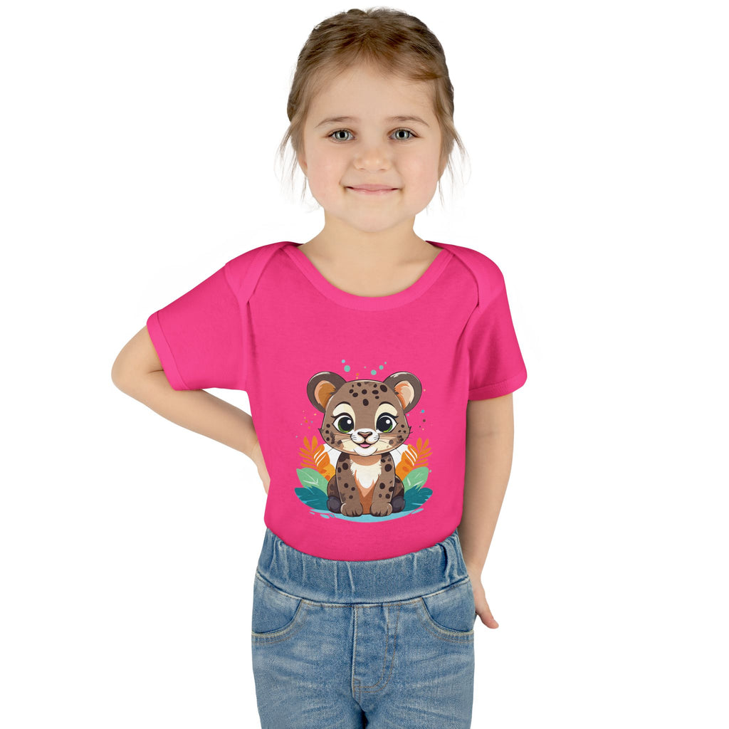 Cute Cheetah Baby Bodysuit — Adorable Infant Onesie with Safari Cat Design