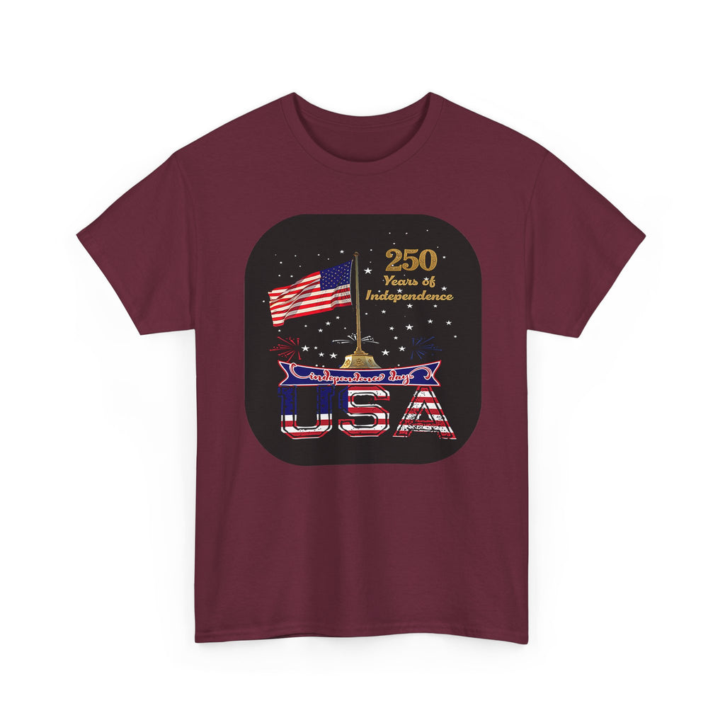 USA 250th Independence Graphic Tee — American Flag Bicentennial Celebration T-Shirt