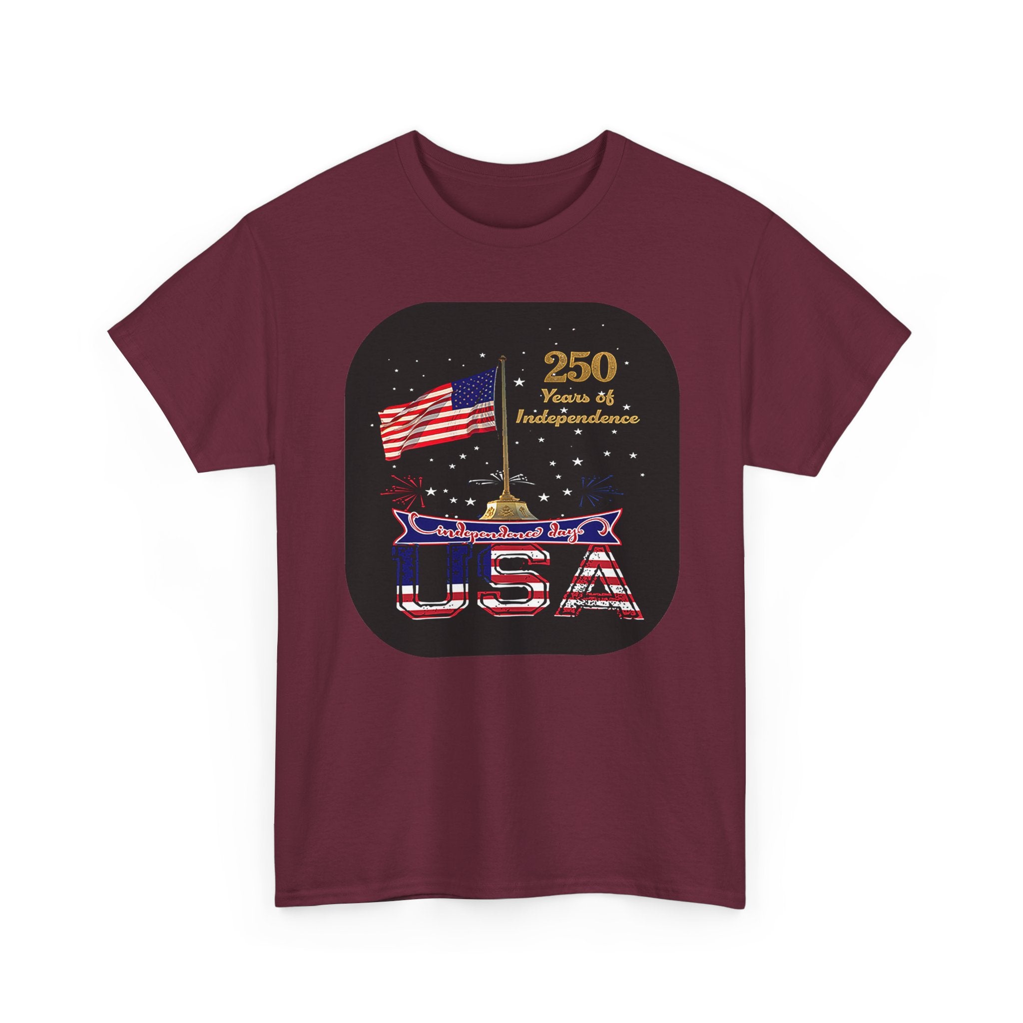 USA 250th Independence Graphic Tee — American Flag Bicentennial Celebration T-Shirt