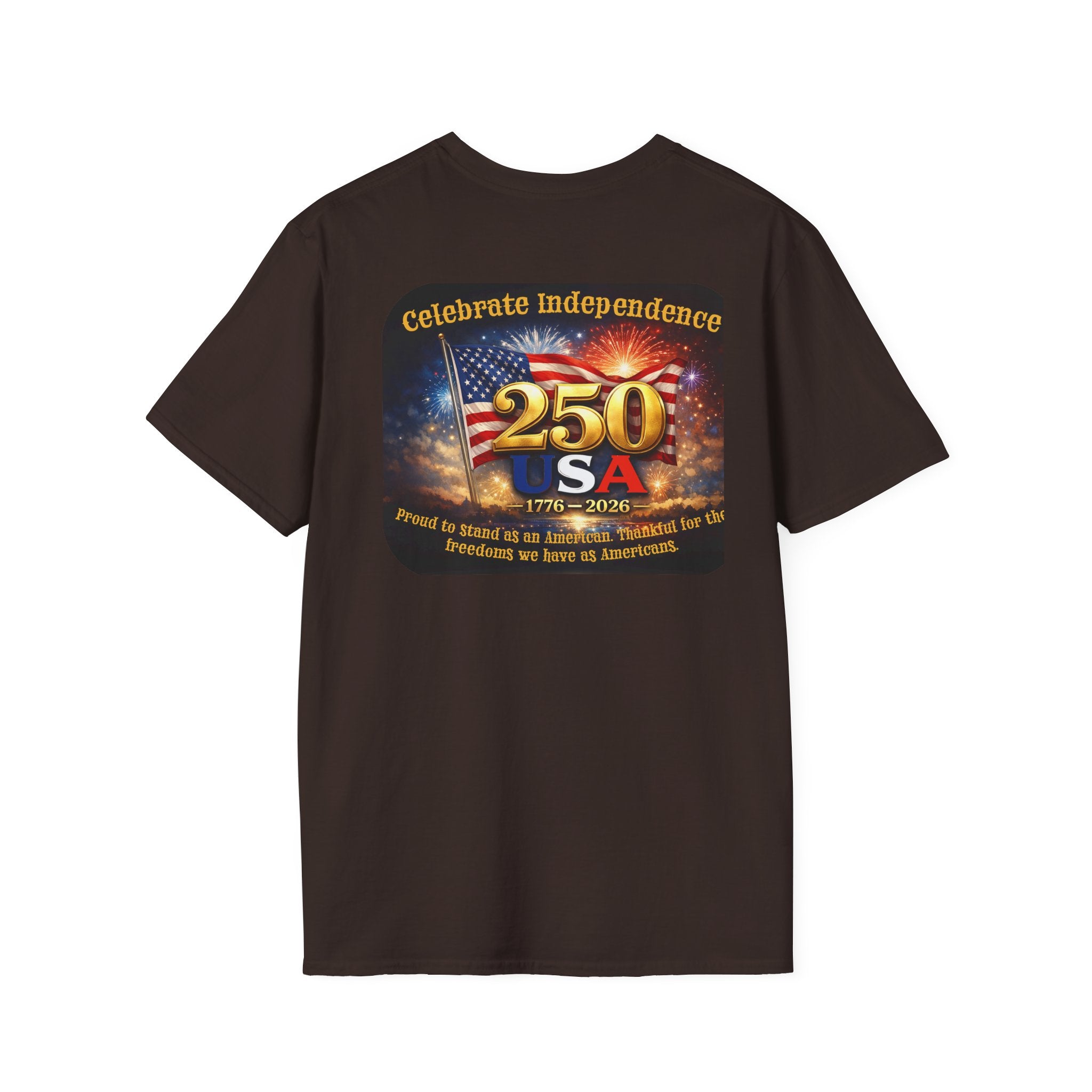 Independence 250 USA T-Shirt — Celebrate 1776–2026 Patriotic Fireworks Tee