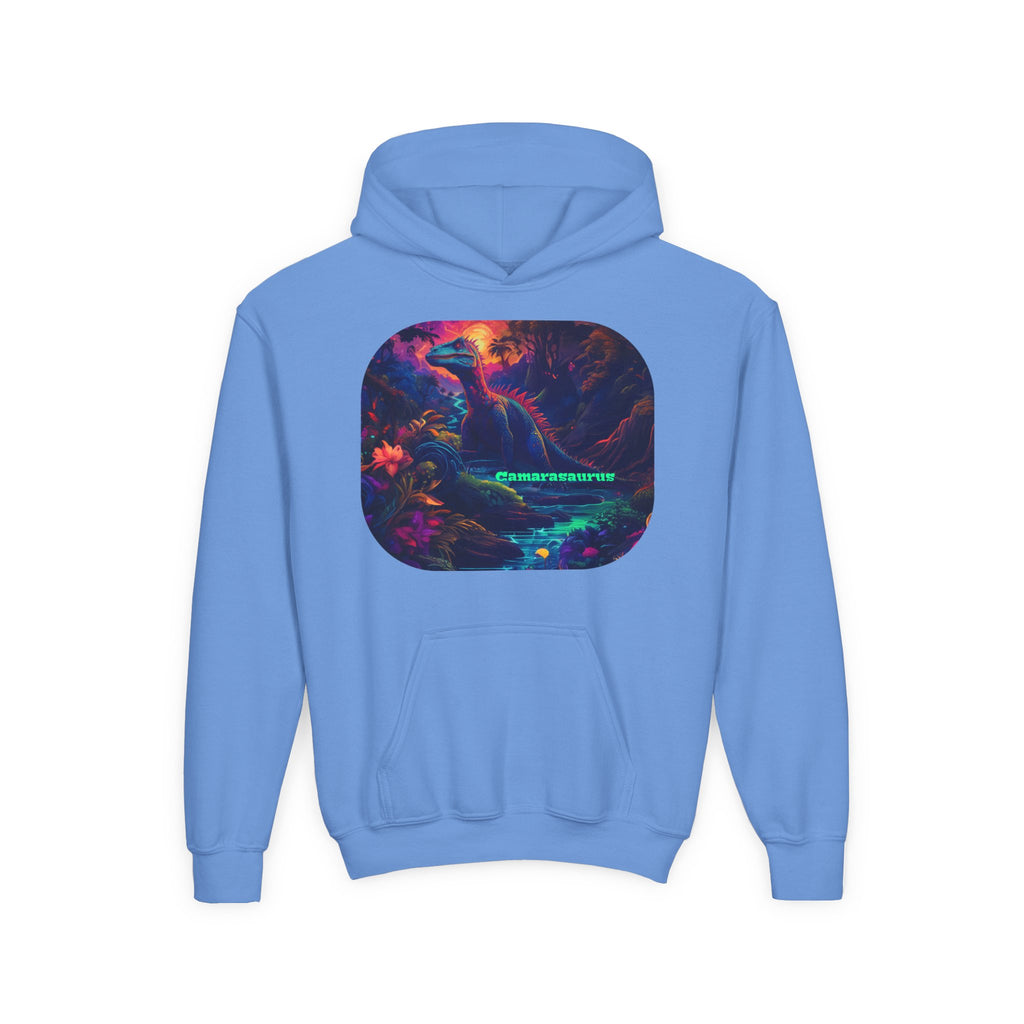 Youth Hoodie — Neon Cyber Jungle Graphic "CONSUMER"