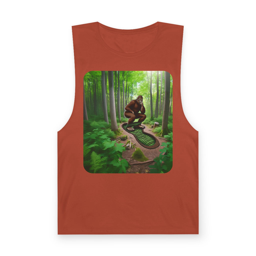 Bigfoot Forest Tank Top — Sasquatch Woodland Graphic Tank