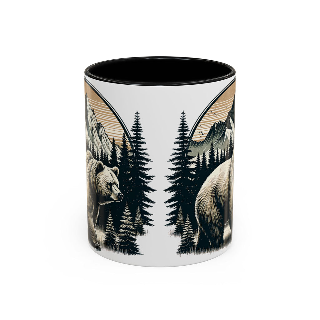 Bear Forest Coffee Mug — Mountain Wildlife Accent Mug (11/15oz)