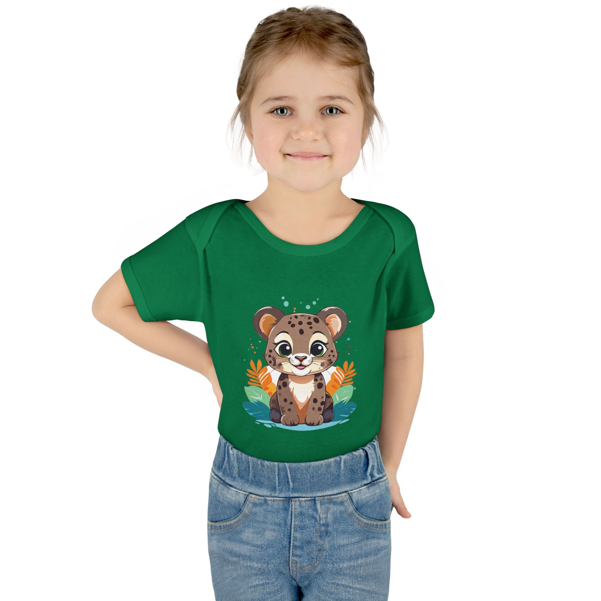 Cute Cheetah Baby Bodysuit — Adorable Infant Onesie with Safari Cat Design