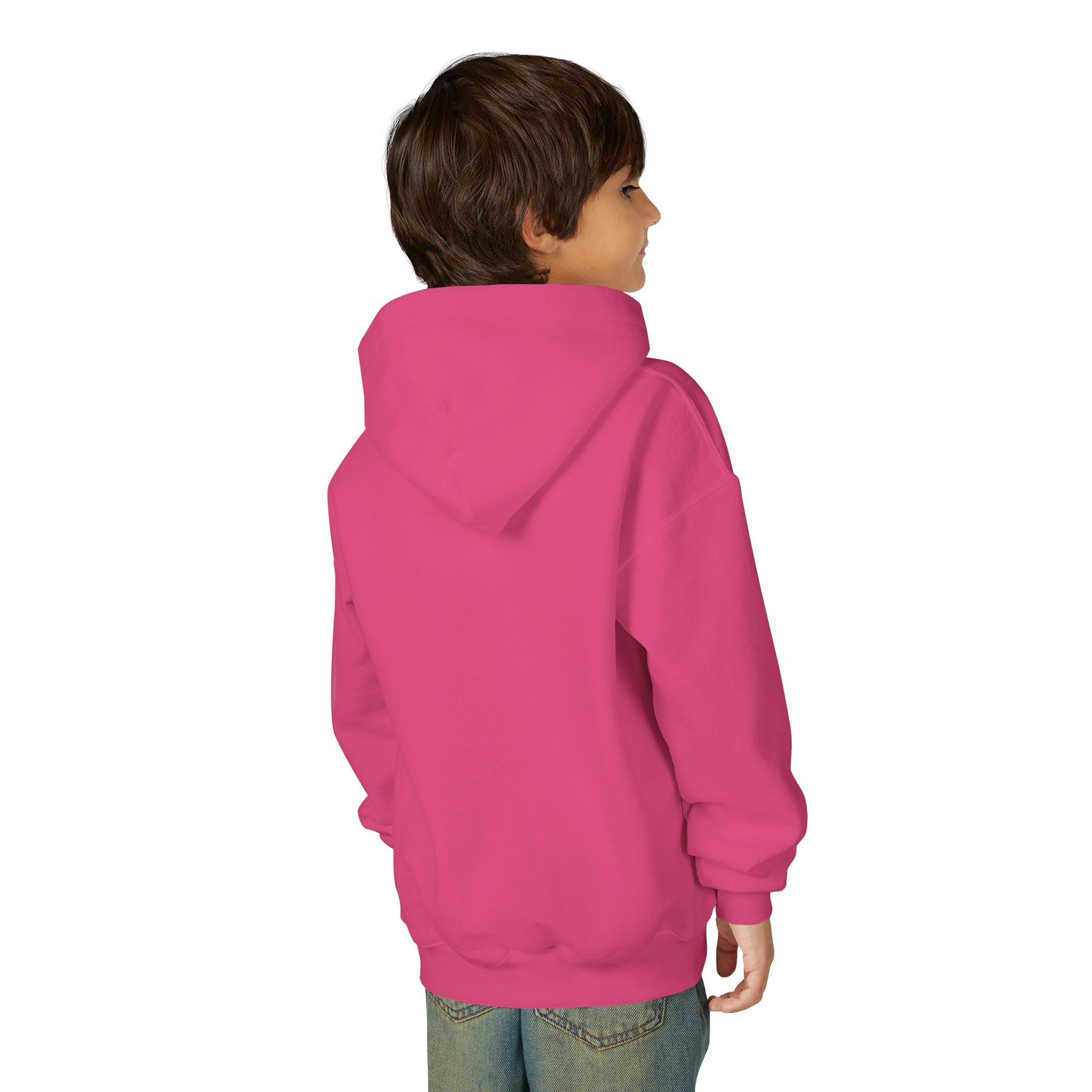 Youth Hoodie — Neon Cyber Jungle Graphic "CONSUMER"