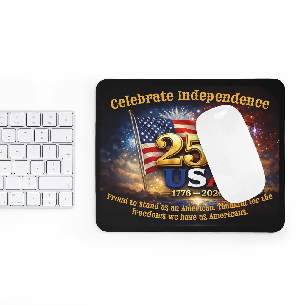 USA 250th Anniversary Mouse Pad – Celebrate Independence 1776–2026